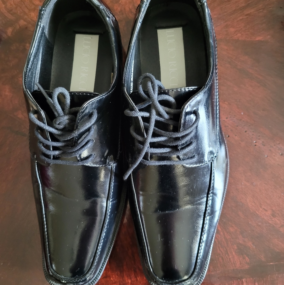 (2926) Lucio Ricci, Mens, Black, Dress Shoe, Size 8M